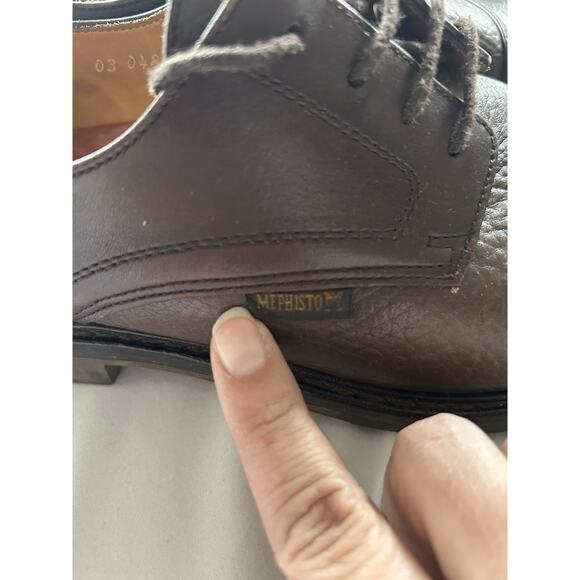 Mephisto Melchior Leather Cap Toe Lace Dress Shoes Mens Size 9 Brown Preppy main image 5
